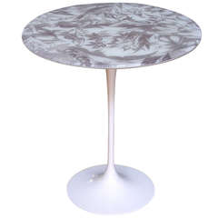 1960s Italian Tulip Table with Laminated Fabric Top