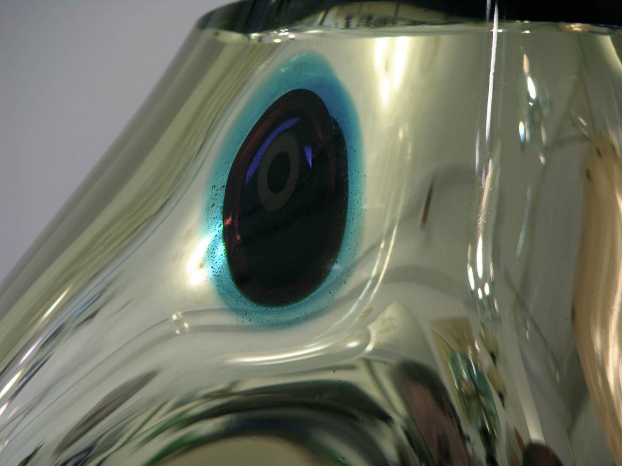 Contemporary Design Exclusive Silver Mirrored Murano Glass Vase by Davide Dona 4