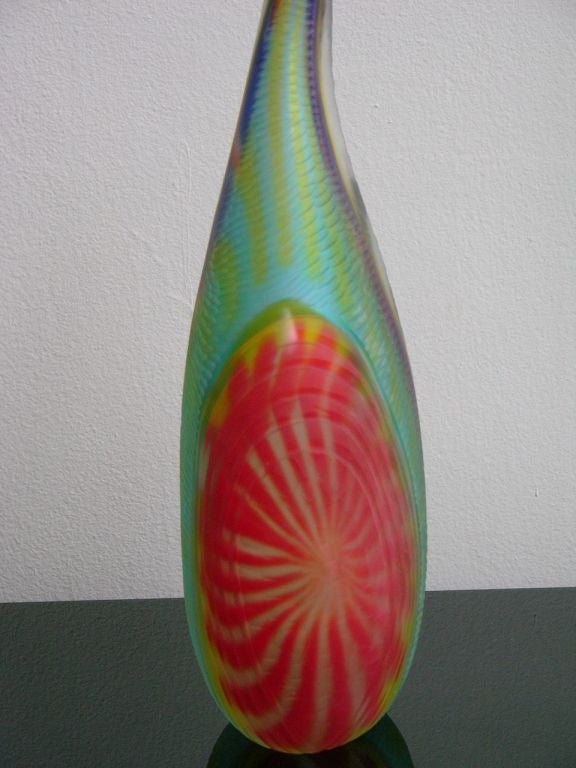 Extraordinary Vintage Murano Glass Sculptural Vase Signed Tagliapietra 2