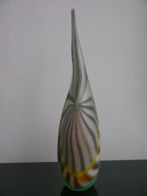 Extraordinary Vintage Murano Glass Sculptural Vase Signed Tagliapietra 3