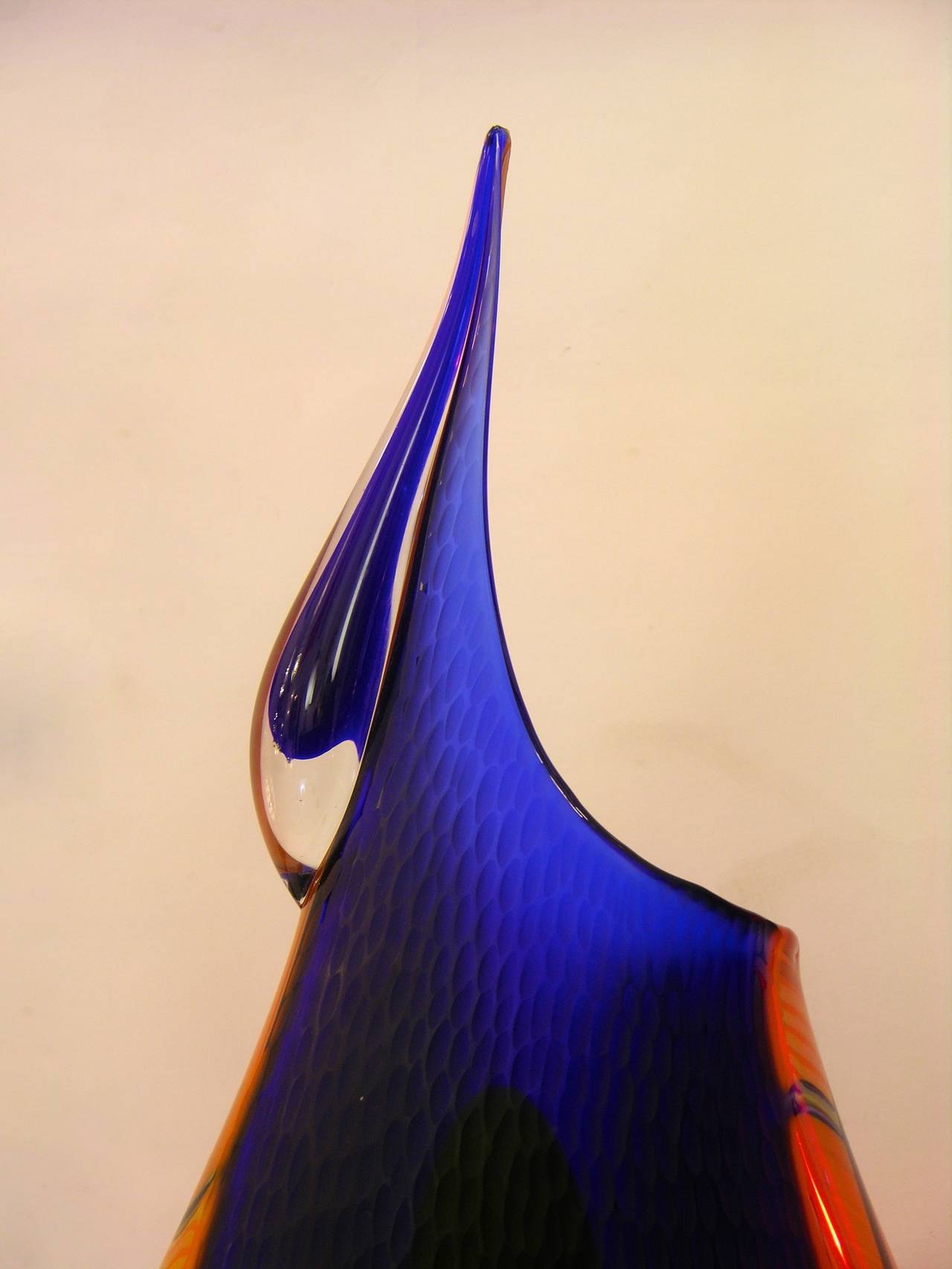 Hand-Crafted Exceptional Mouth Blown Murano Glass Vase by Davide Dona'