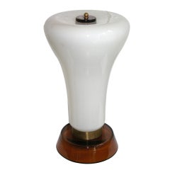 Vintage 1970 Murano glass lamp by Venini