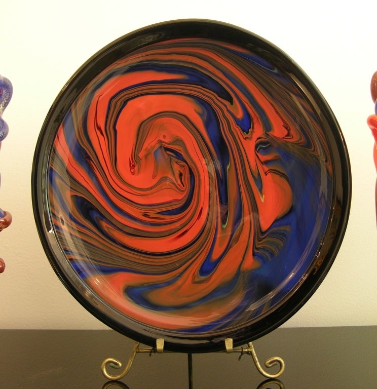 Fashion on a Plate, Limited Edition, Object d'Art in Glass by Ottavio Missoni