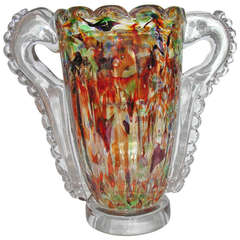 1970s Avventurina Murano Glass Vase by Costantini
