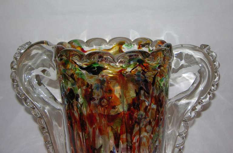 1970s Avventurina Murano Glass Vase by Costantini 5