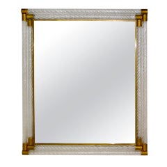 Vintage Murano glass mirror by Barovier-Toso