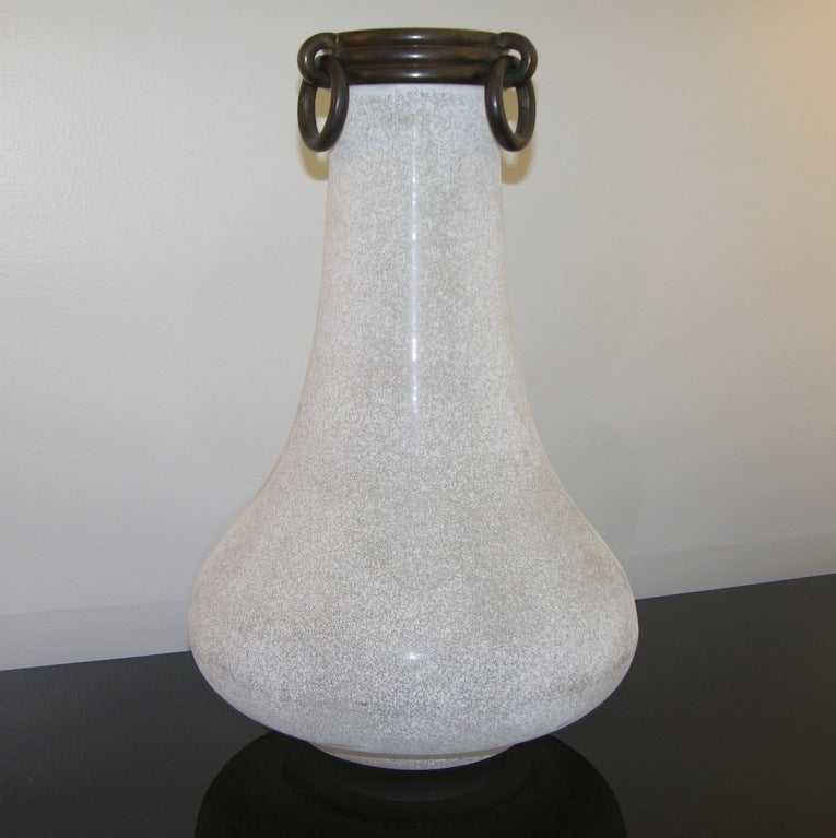 Murano Glass Seguso Vetri d'Arte - Vittorio Rigattieri Pink Scavo Studio Vase | UK