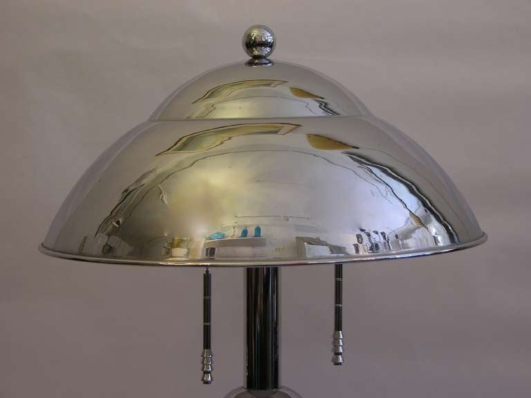 Late 20th Century 1970s Jay Spectre Pair of Chromed Desk Lamps with adjustable light intensity