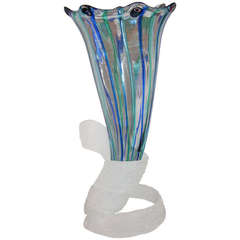 Nabucco Glass Vase Designed by Luigi Straffi for I Lirici