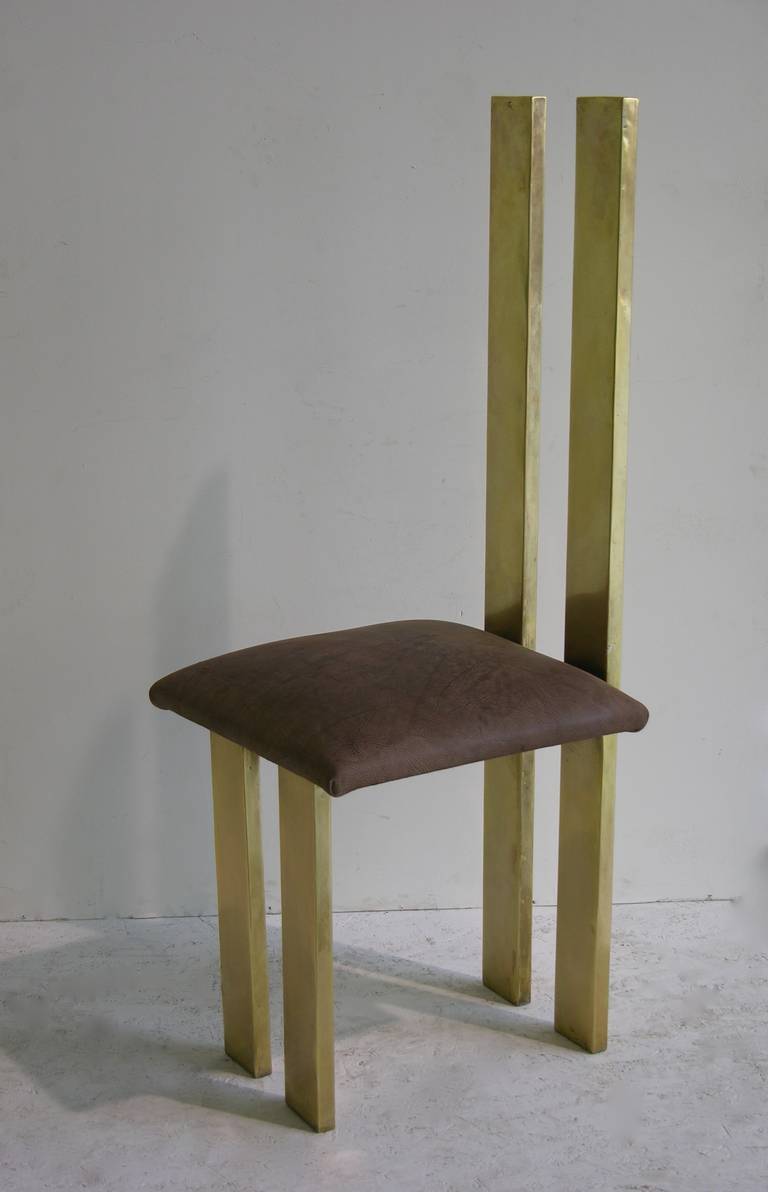 Exceptional 1970s Italian Design Set of Six Sculptural Chairs by Sandro Petti In Excellent Condition In New York, NY