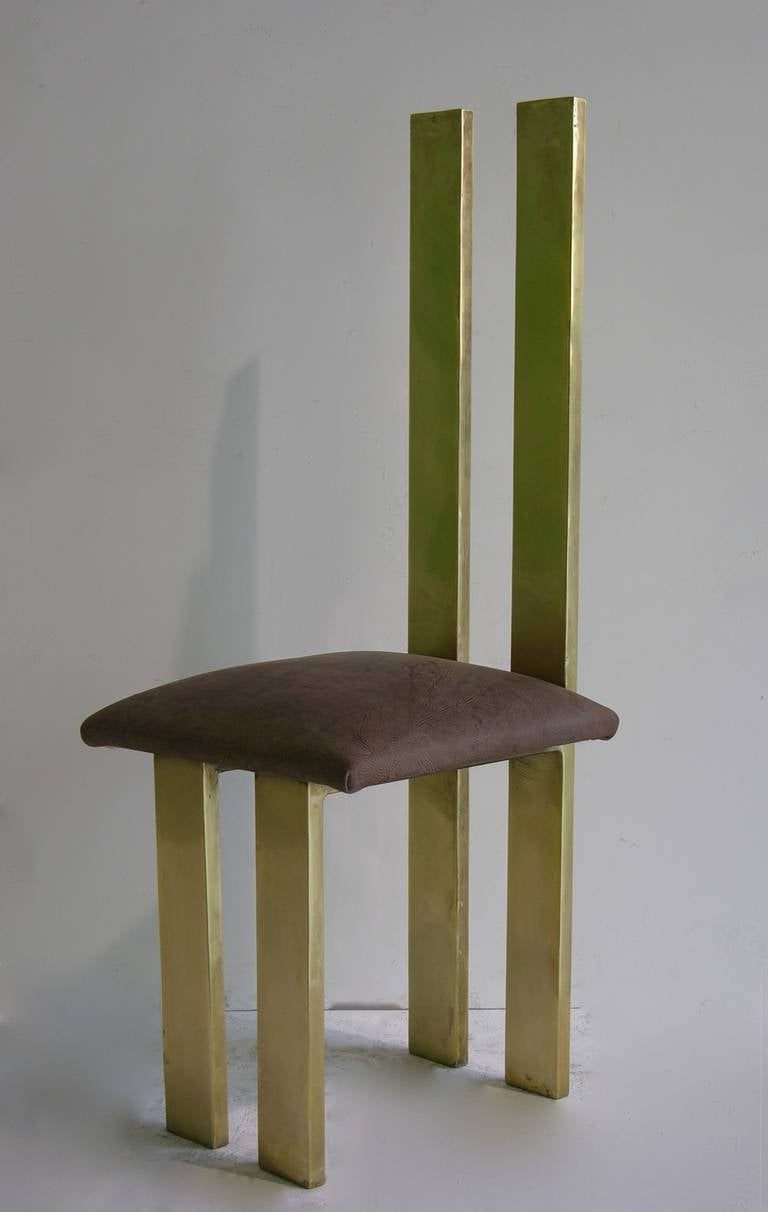 Exceptional 1970s Italian Design Set of Six Sculptural Chairs by Sandro Petti 3