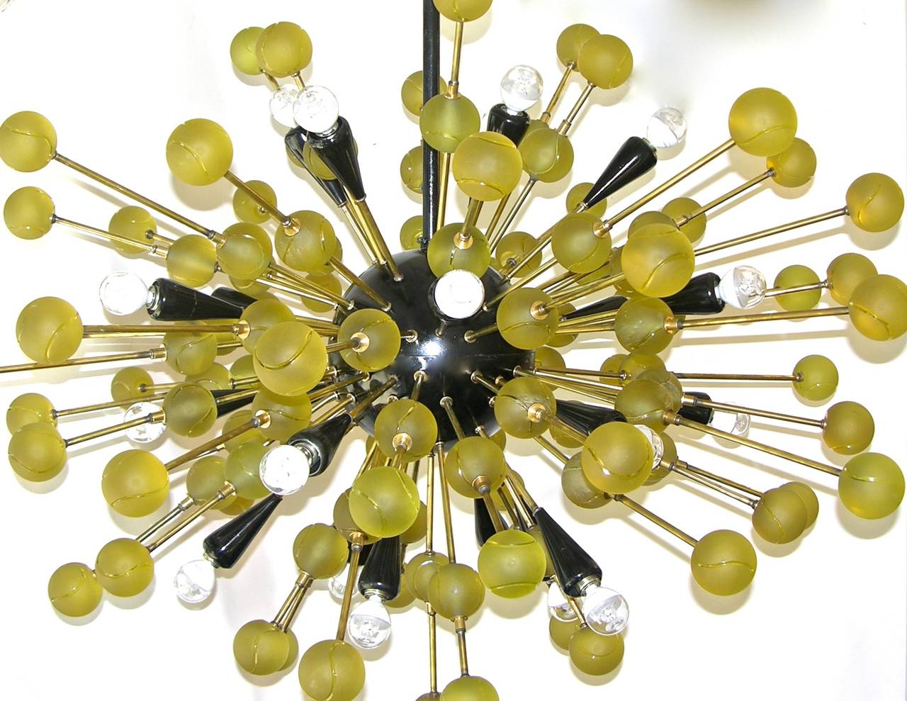 Italian Sputnik Glass Tennis Balls Chandelier 2