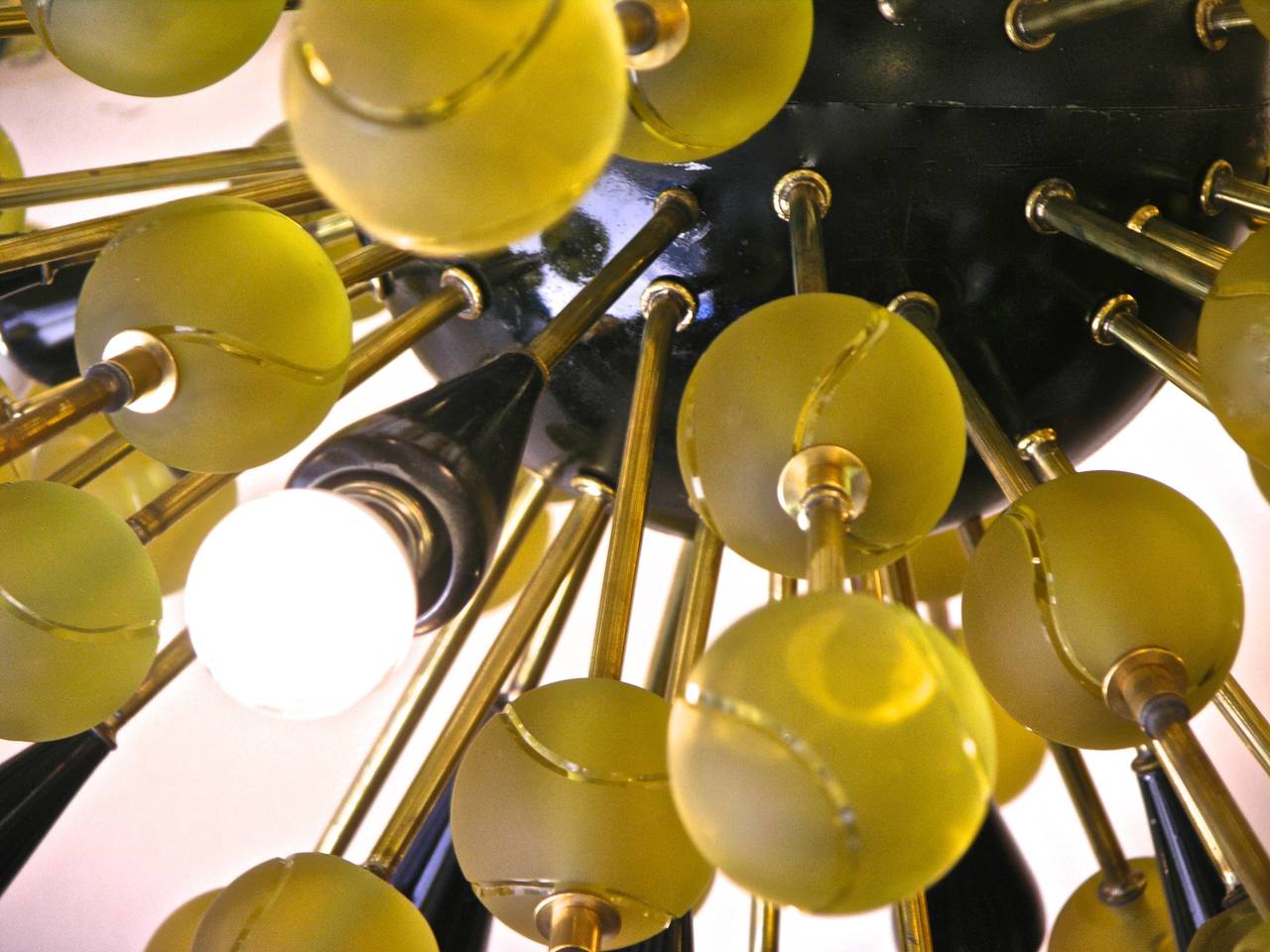20th Century Italian Sputnik Glass Tennis Balls Chandelier