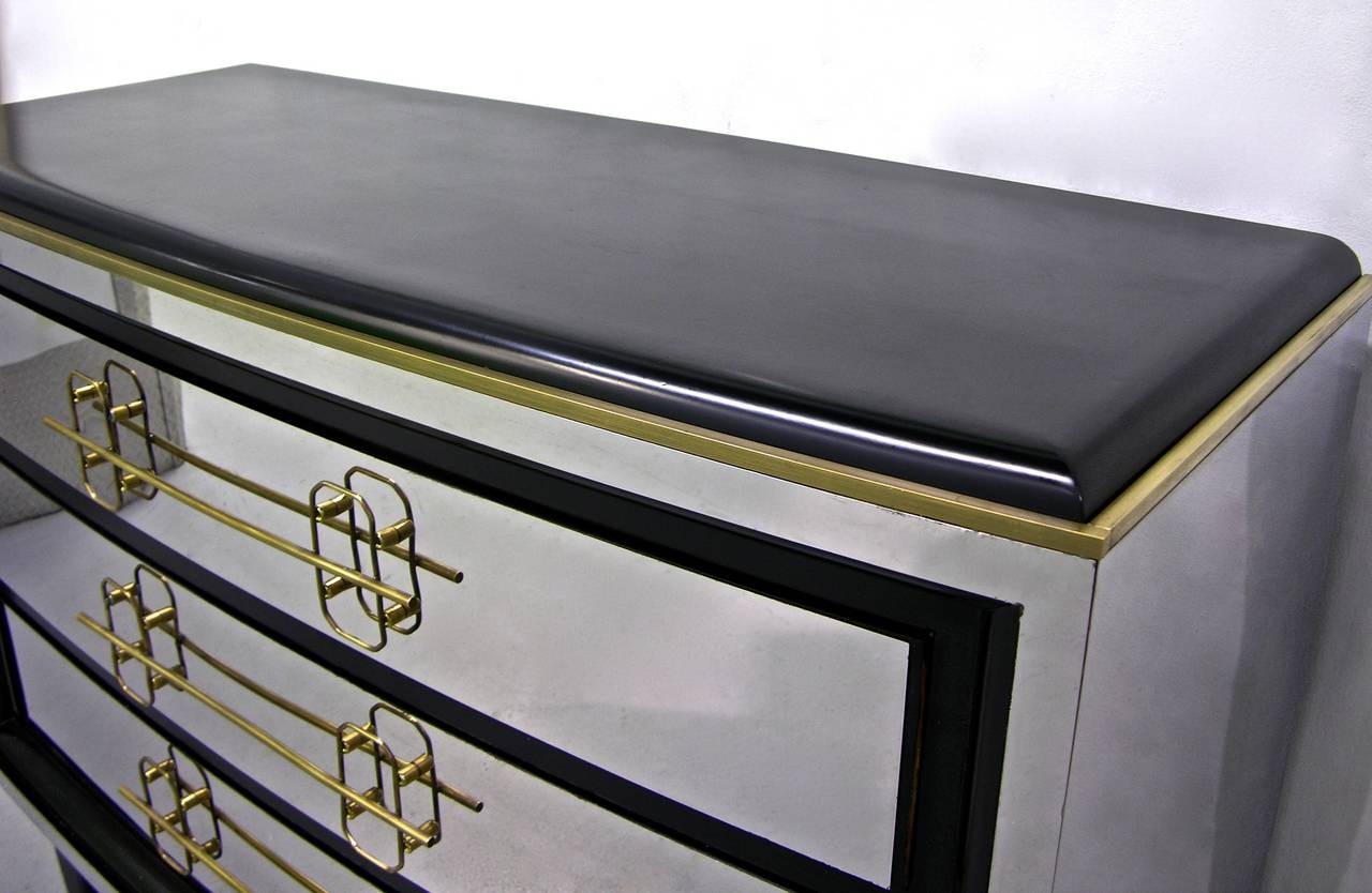 Italian Design Chrome and Bronze Chest 3