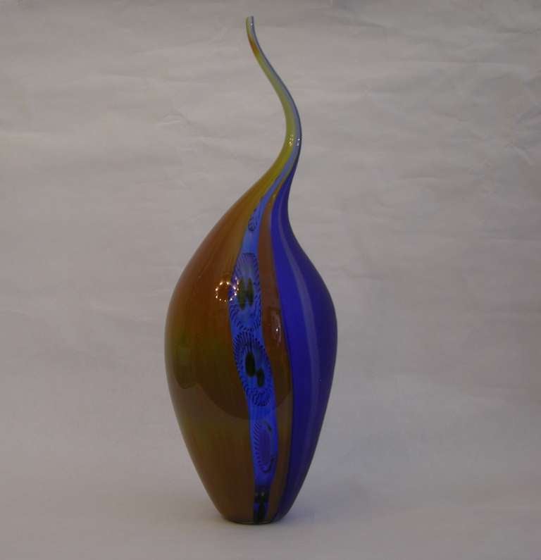 Murano Glass Flame Shaped Vase by Celotto 3