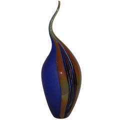 Murano Glass Flame Shaped Vase by Celotto