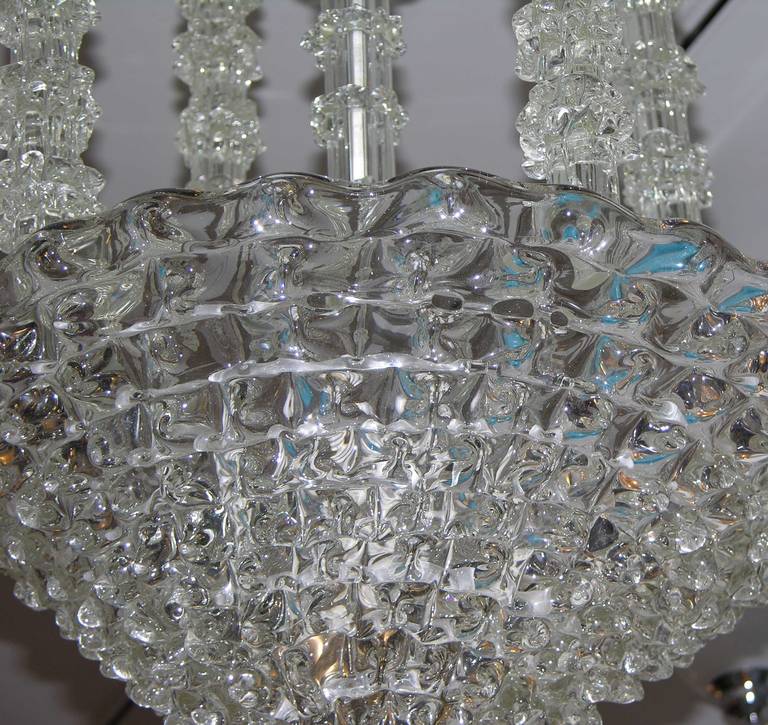 Exceptional 1938 Ercole Barovier Rostrato Chandelier In Excellent Condition In New York, NY