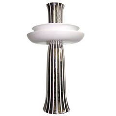 Ceramica Gatti Unusual Centerpiece Decorated with Pure Platinum 7