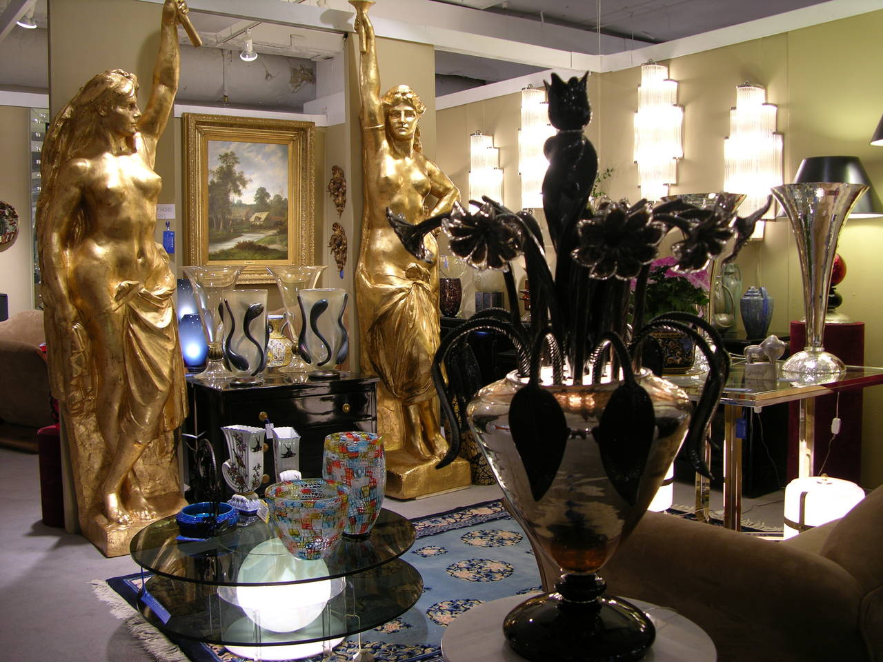 Monumental Golden Girls Statues for the Crazy Horse, Paris For Sale at