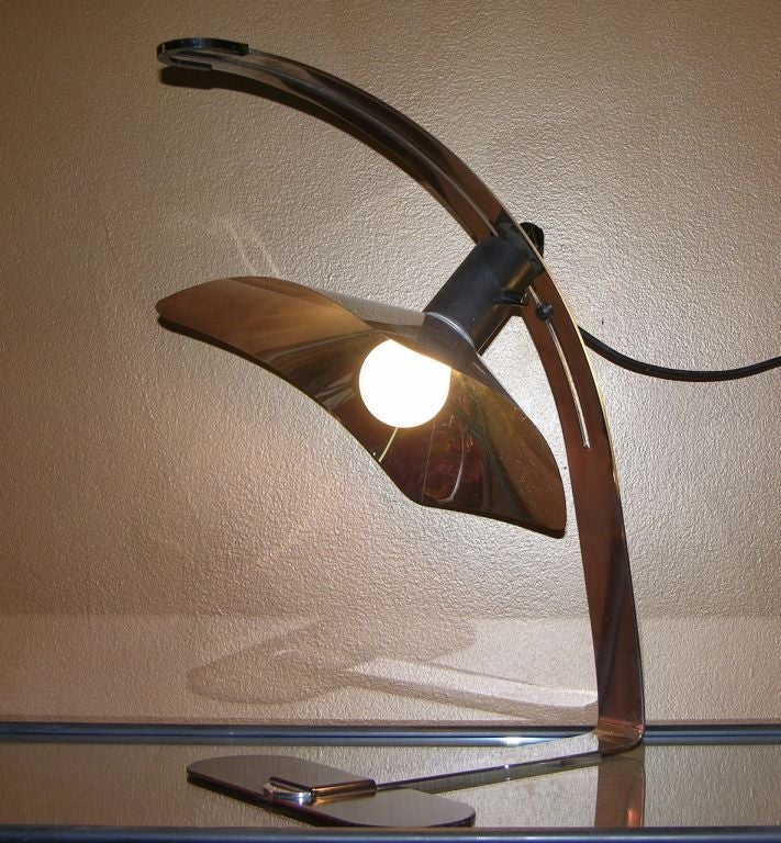 Late 20th Century 1970s Italian Desk Lamp by Grignani for Luci