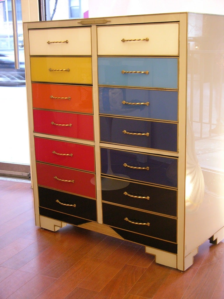 colorful chest of drawers