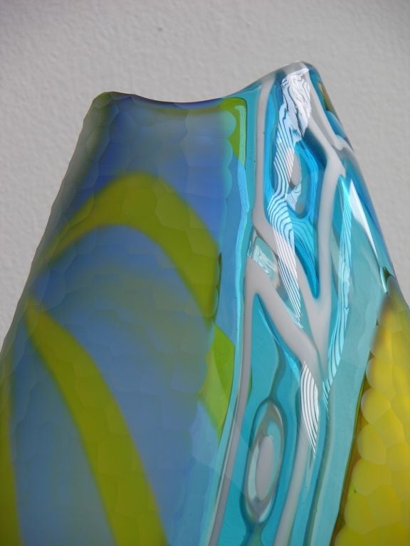 Murano Glass Vase entitled Saturn by Andrea Zilio 1