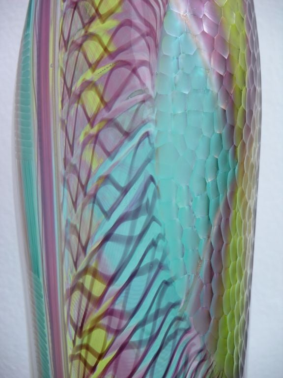 Contemporary Murano Glass Vase Entitled 