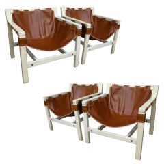 1970s Set of 4 Italian Armchairs by Karl Hauner for Forma