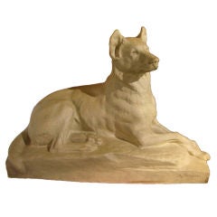 Dog sculpture by Virion