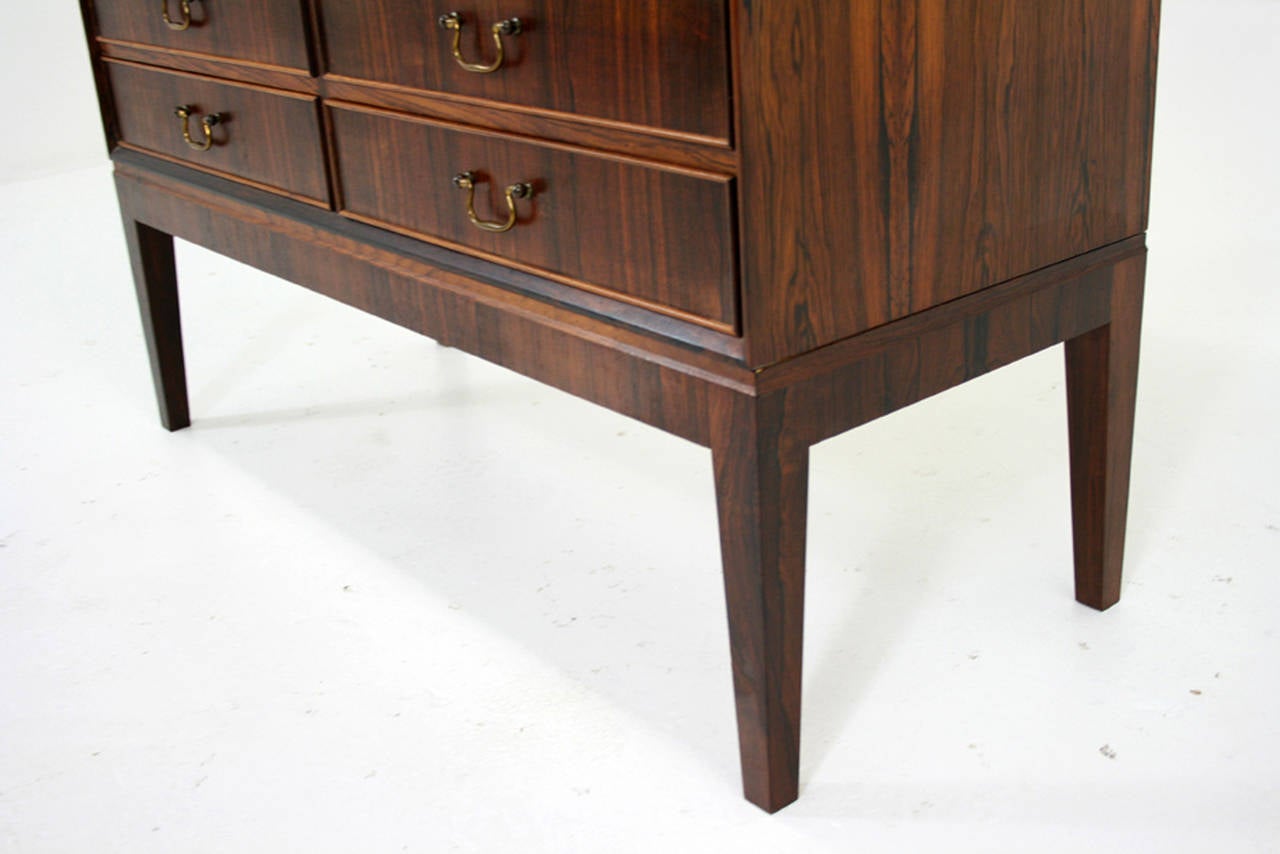 Stunning Danish Mid-Century Modern Rosewood Cabinet 4