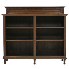 Victorian Mahogany Open Bookcase