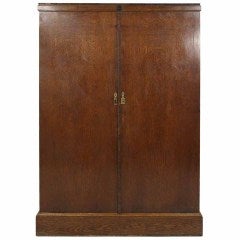 Antique Oak 2 Door Fitted Compaction Armoire
