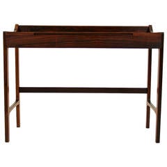Vintage Danish Mid Century Modern Rosewood Vanity Table Desk Dresser Console