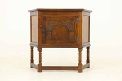 17th Century Style Carved Oak Hall Table