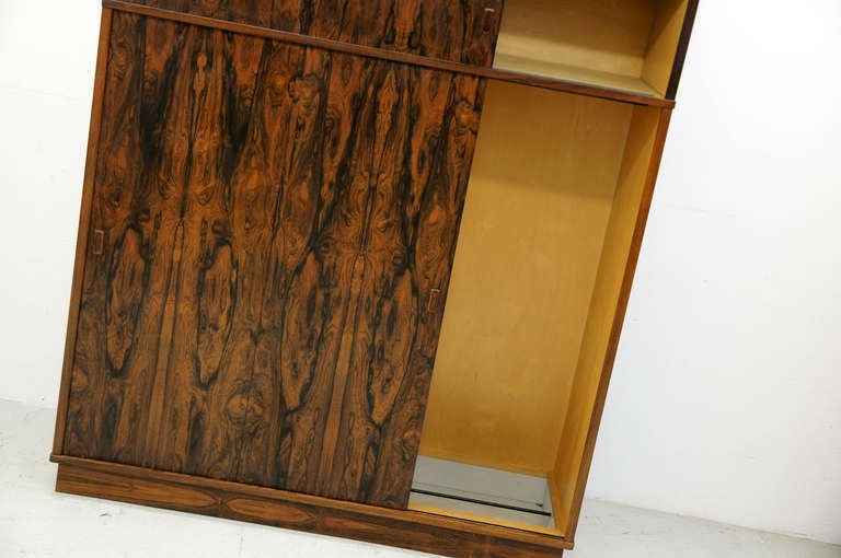 Stunning Danish 3 Door Rosewood Wardrobe 2