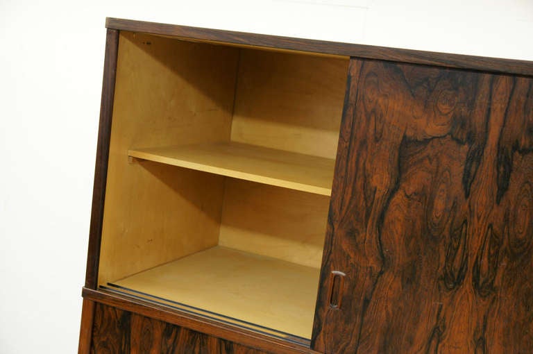 Mid-Century Modern Stunning Danish 3 Door Rosewood Wardrobe