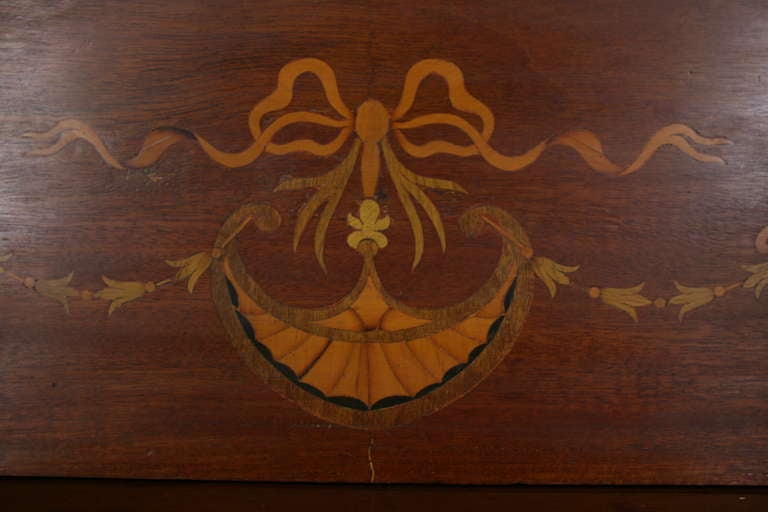 Art Nouveau Mahogany Inlaid Display Cabinet 3