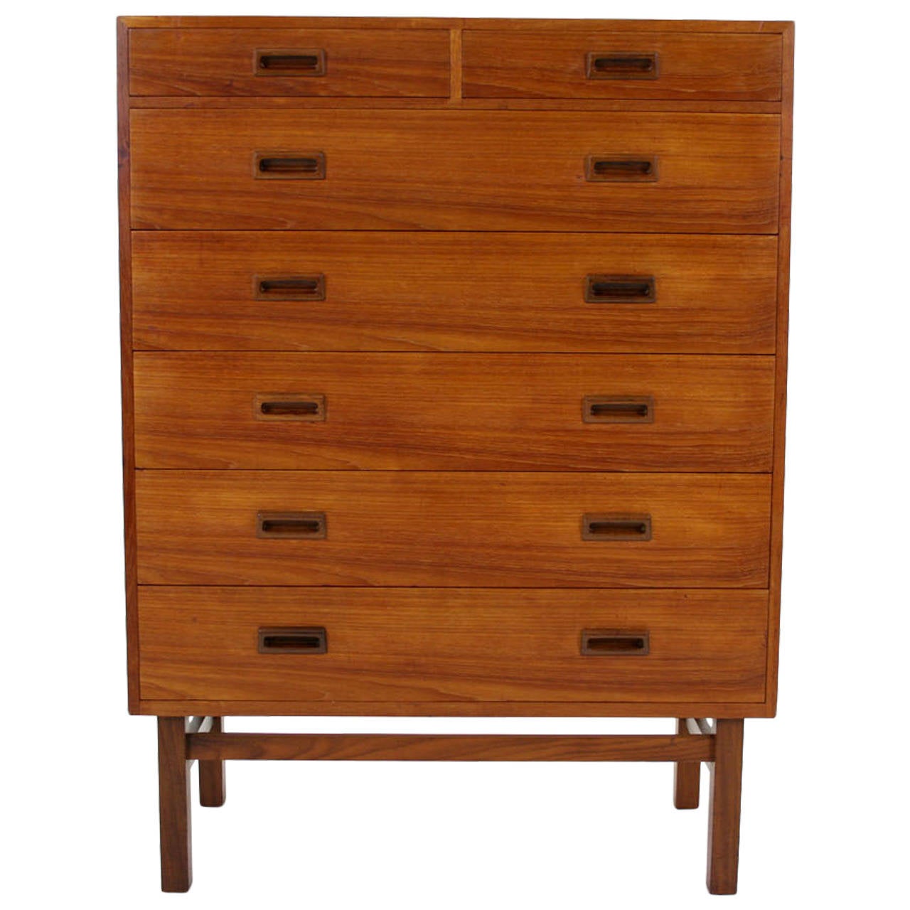 Danish MidCentury Modern Teak Dresser or Chest of Drawers by Mogensen at 1stDibs