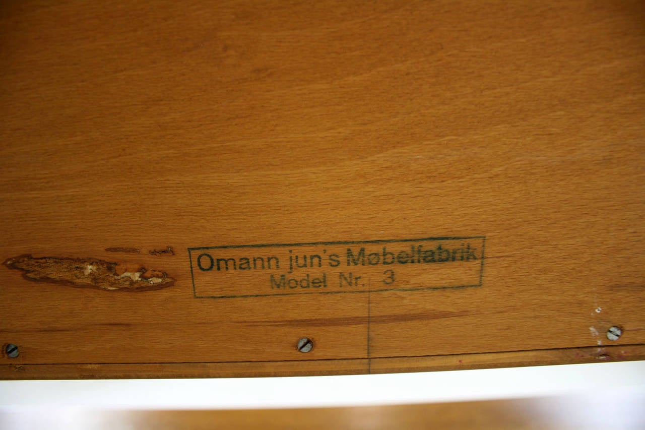 Danish Mid Century Modern Teak Sideboard by Omann Jun Model #3 3