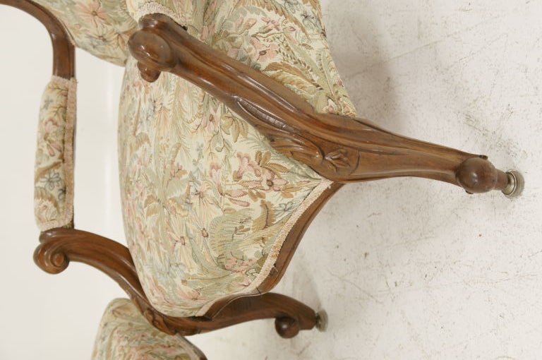 19th Century Pair Victorian Ladies and Gents Parlour Chairs