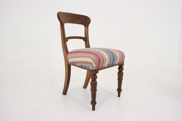 Set of 8 Scottish Victorian Mahogany Dining Chairs (6+2) 4