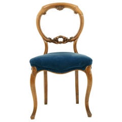 Mahogany Balloon Back Chair