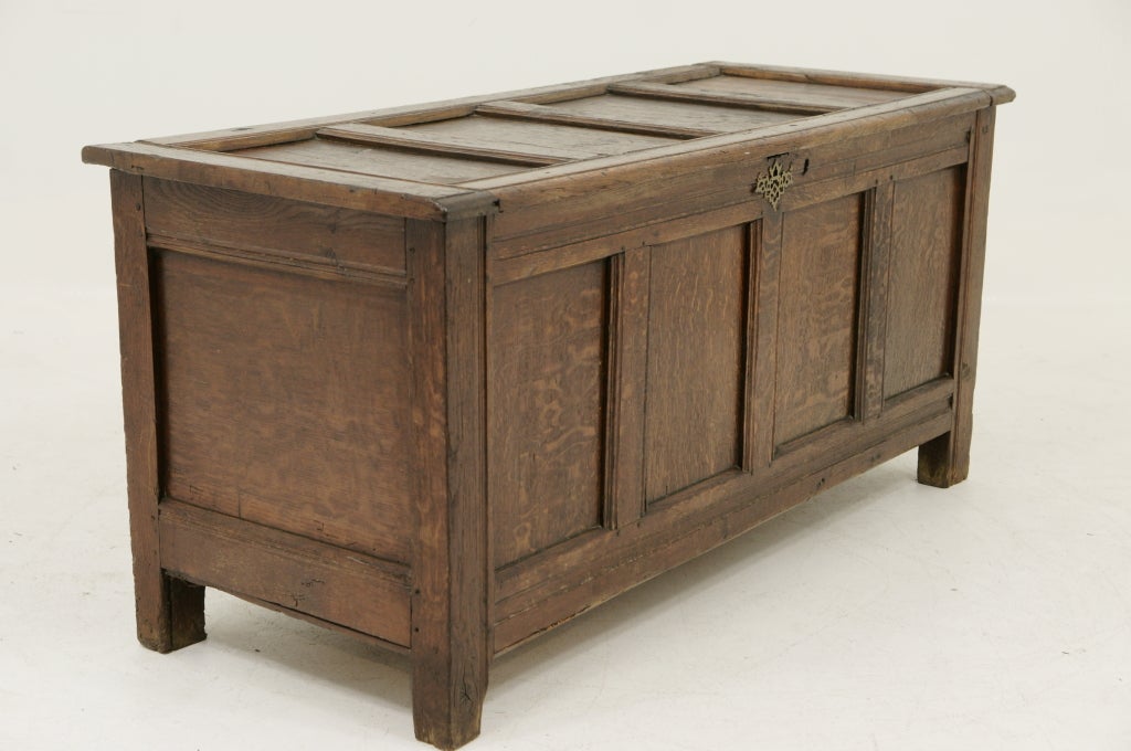 18th Century and Earlier 18th Century Oak Coffer