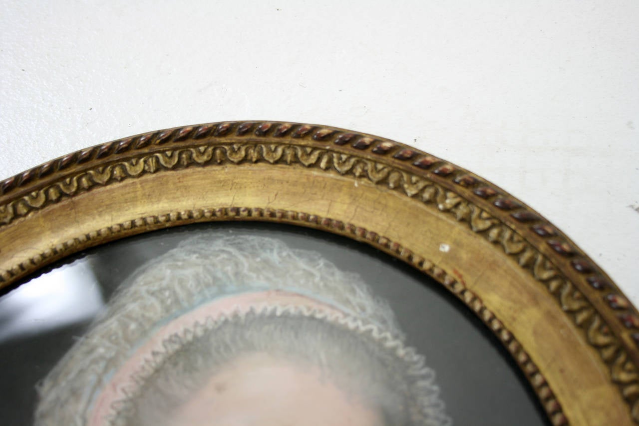 - $3950.
 - Germany, 1790.
 - Signed “Hirschmann Pinixt Bamberga, 1790.″
 - Portraits of Prince William and Princess Anna of Orange and Nassau.
 - Framed pastel on paper.
 - Miniature portrait.
 - giltwood and gesso oval frame.
 - 10.5″ W x