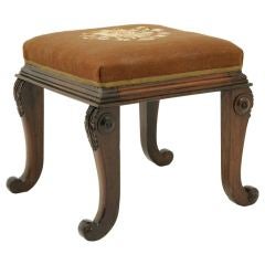 Antique Victorian Rosewood Foot Stool
