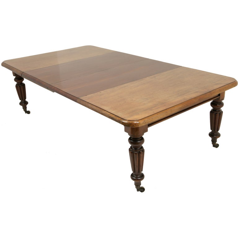 Victorian Mahogany Dining Table and Two (2) Leaves