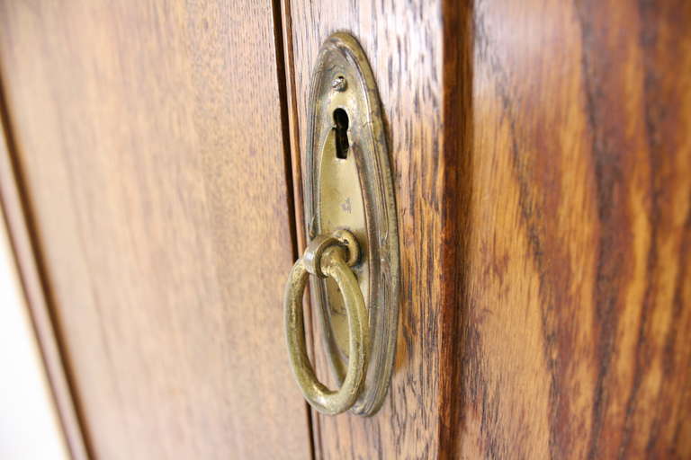 Scottish Oak Arts & Crafts Linen Press, Wardrobe, Chest, Armoire 2