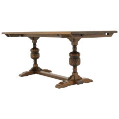 Solid Oak Harvest Table