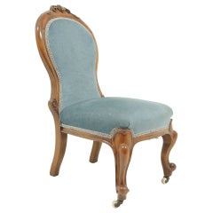 Used Victorian Mahogany Child's Parlour Chair
