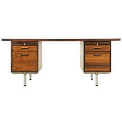 Retro Danish Mid Century Modern Rosewood Desk BFB